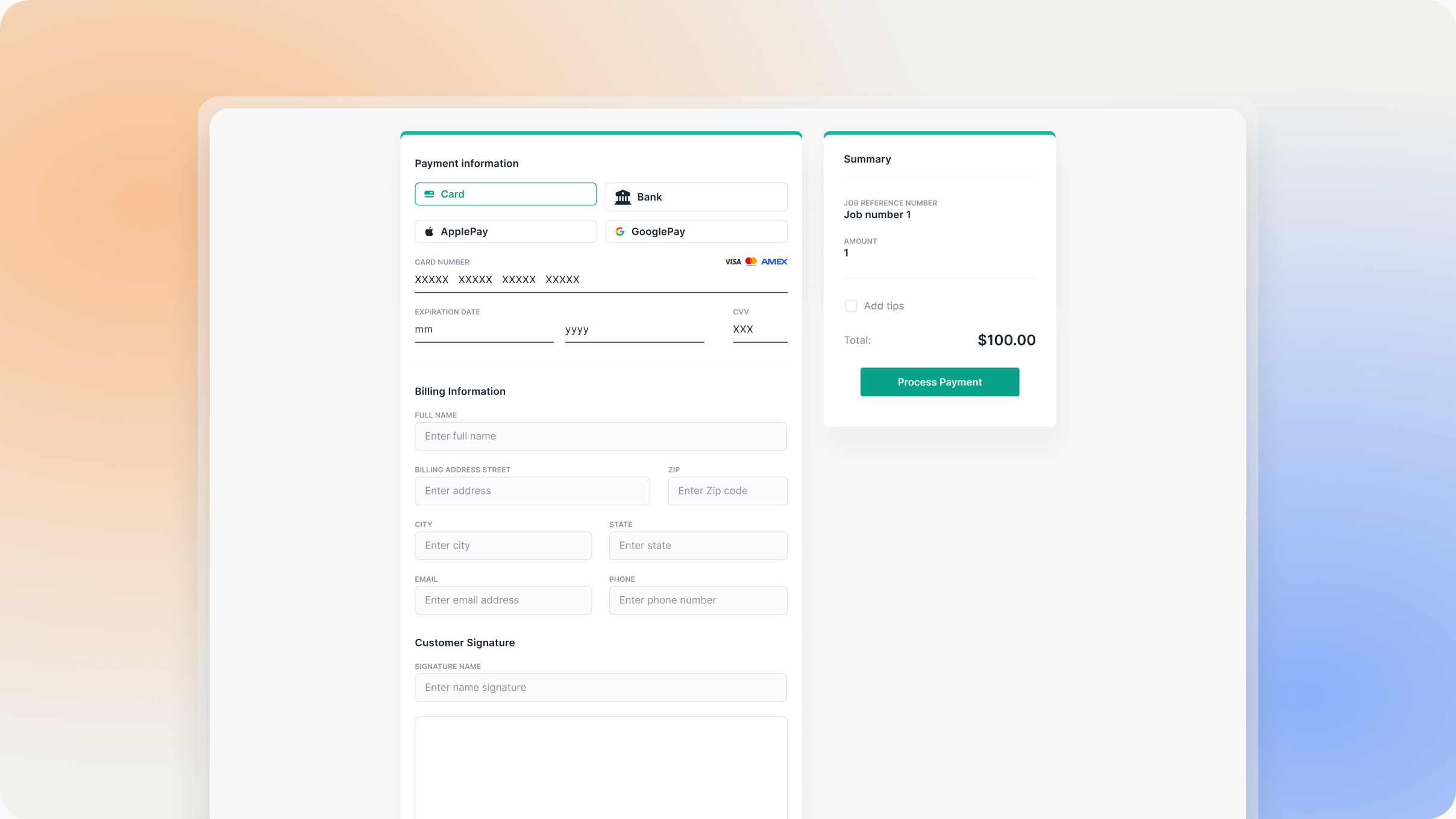 Payment portal